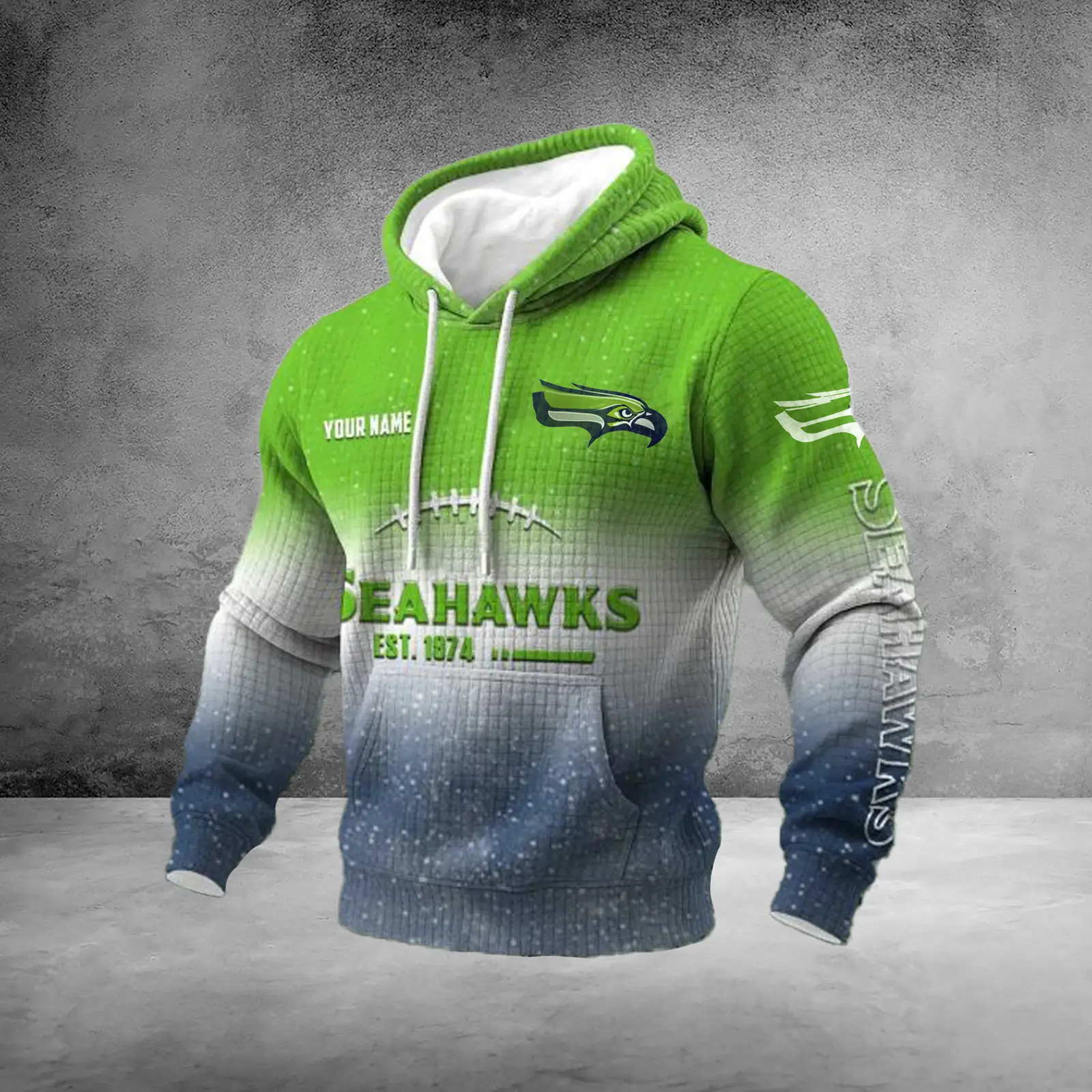 Custom Seahawks Champions Hoodie Seahawks Est 1874 Great Champion Final Round Gift For Fans