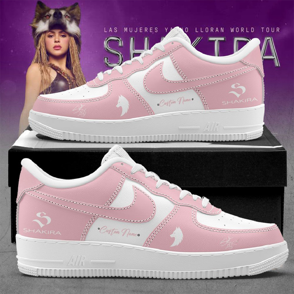Custom Shakira Las Mujeres Ya No Lloran World Tour Air Force 1 Shoes Shakira Merch Fan Gifts