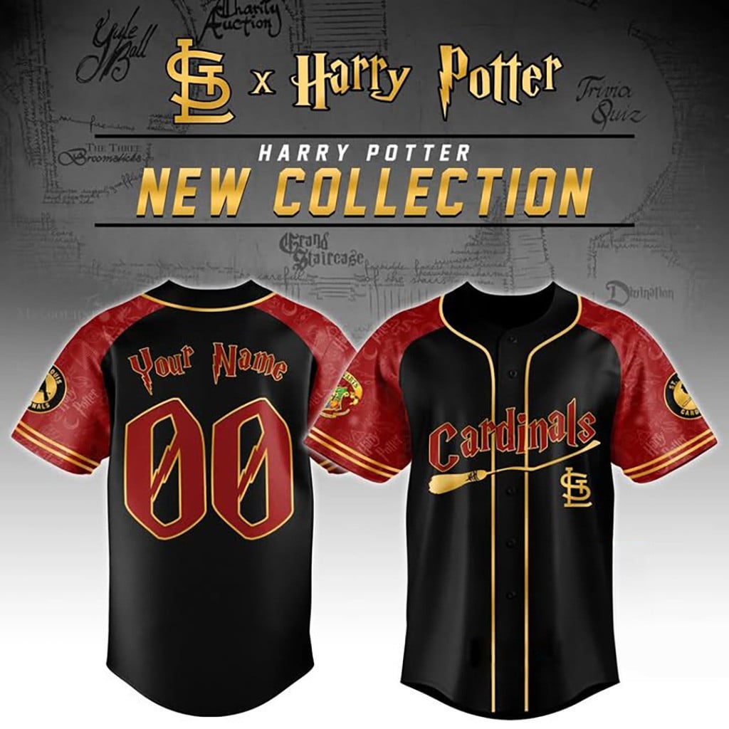 Custom St Louis Cardinals Harry Potter Baseball Jersey Cardinals Merch Fan Gifts