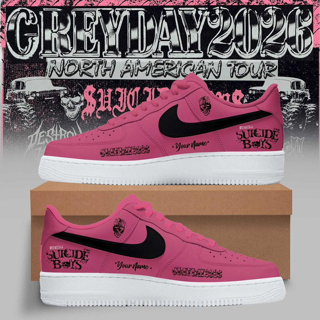 Custom SuicideboyS Greyday 2026 North American Tour Air Force 1 Shoes SuicideboyS Merch