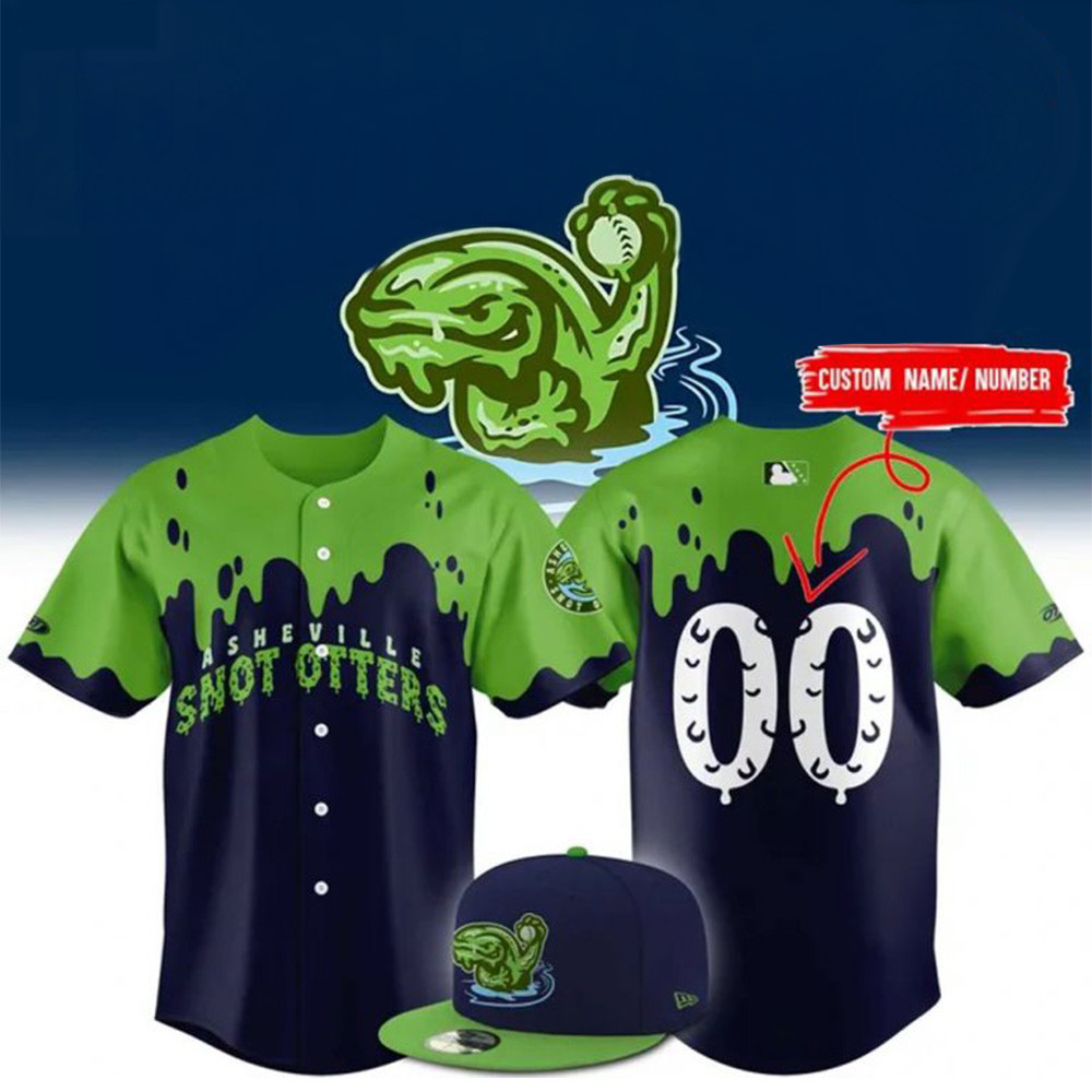 Custom The Asheville Tourists Snot Otters Replica Jersey Father's Day Gifts For Baseball Fans