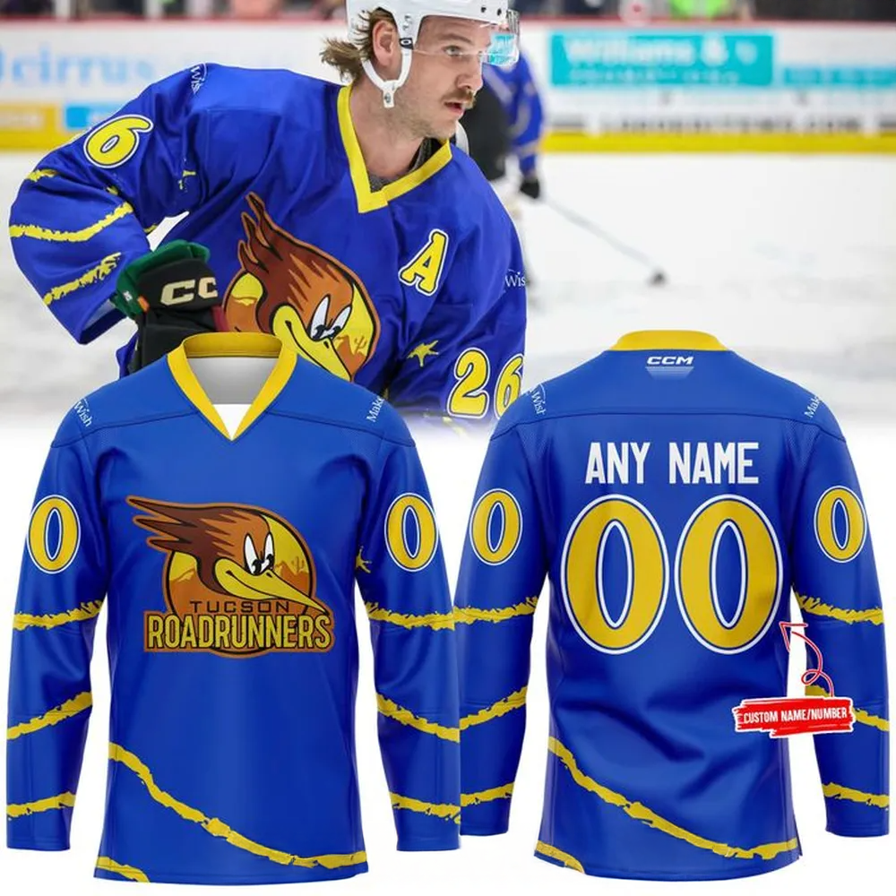 Custom Tucson Roadrunners Looney Tunes Long Sleeve Shirt Tucson Roadrunners Merch Dad Gifts