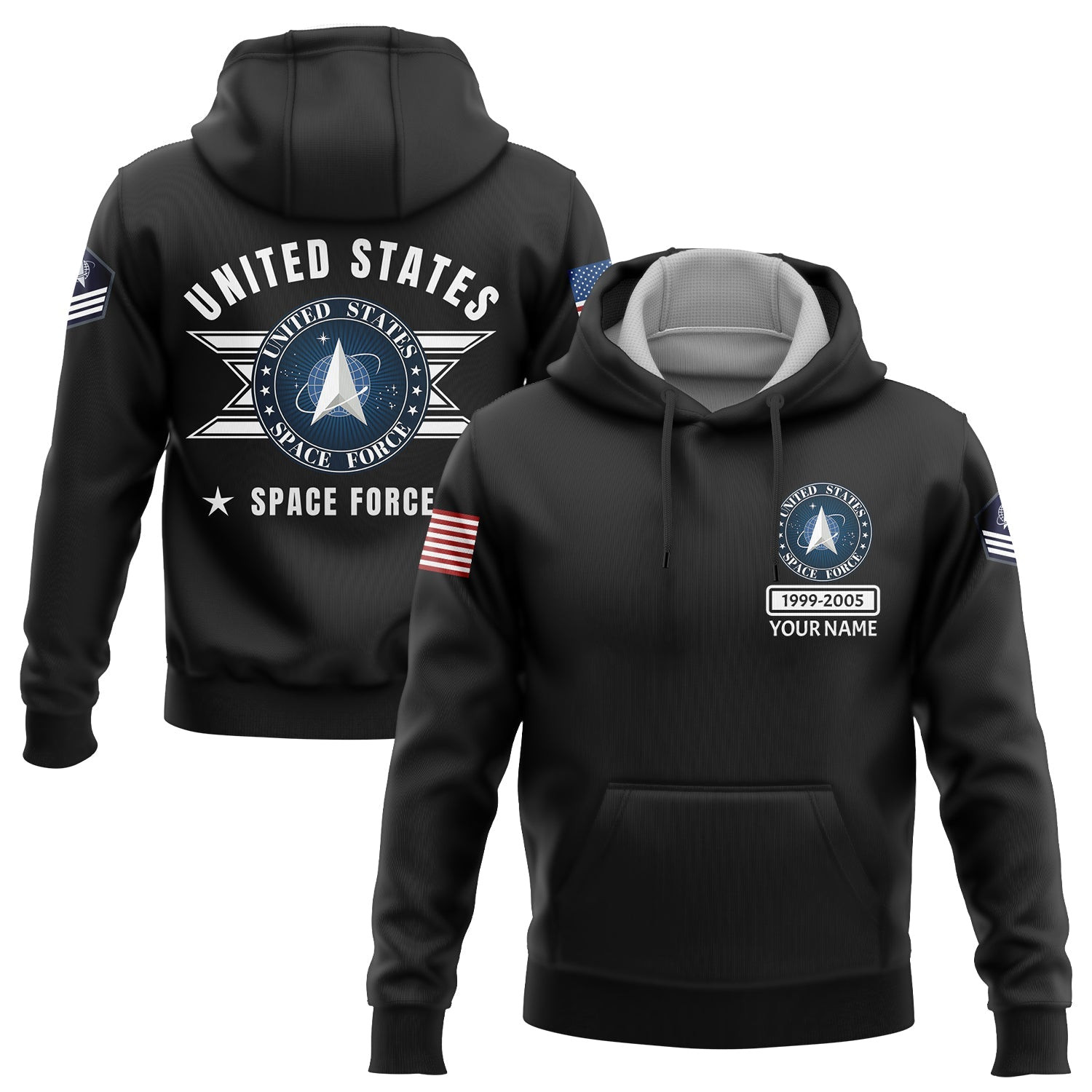 Custom U.S Space Force Military Hoodie America 250Th Anniversary Clothes Patriotic Gift Ideas