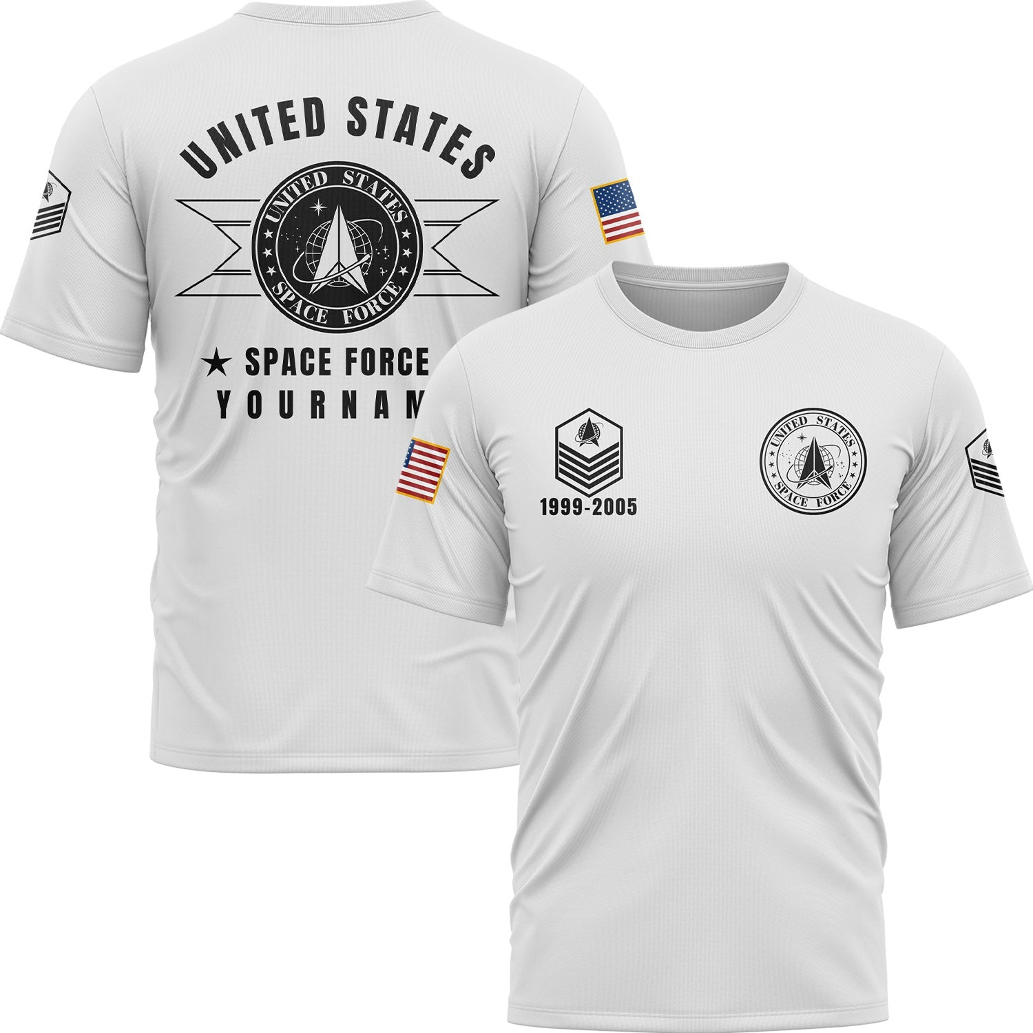 Custom U.S Space Force Military T-Shirt America 250Th Anniversary Clothes Best Gifts For Her
