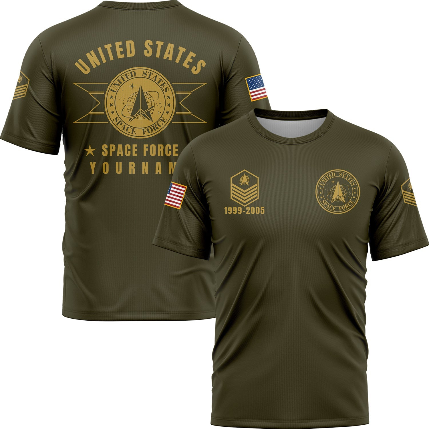 Custom USA 250 Years Strong T-Shirt U.S Space Force Military Apparel Gifts For Brother