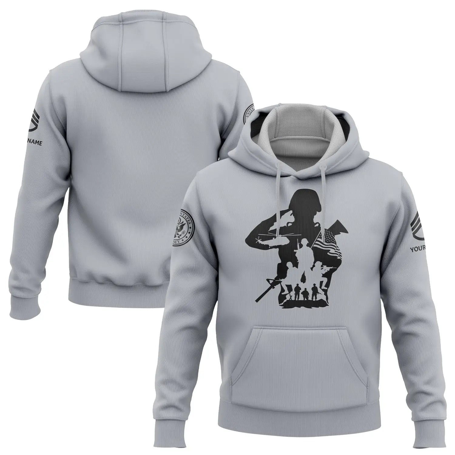 Custom USA Military Rank Veteran Hoodie Independence Day Clothes Gift Ideas For Mom
