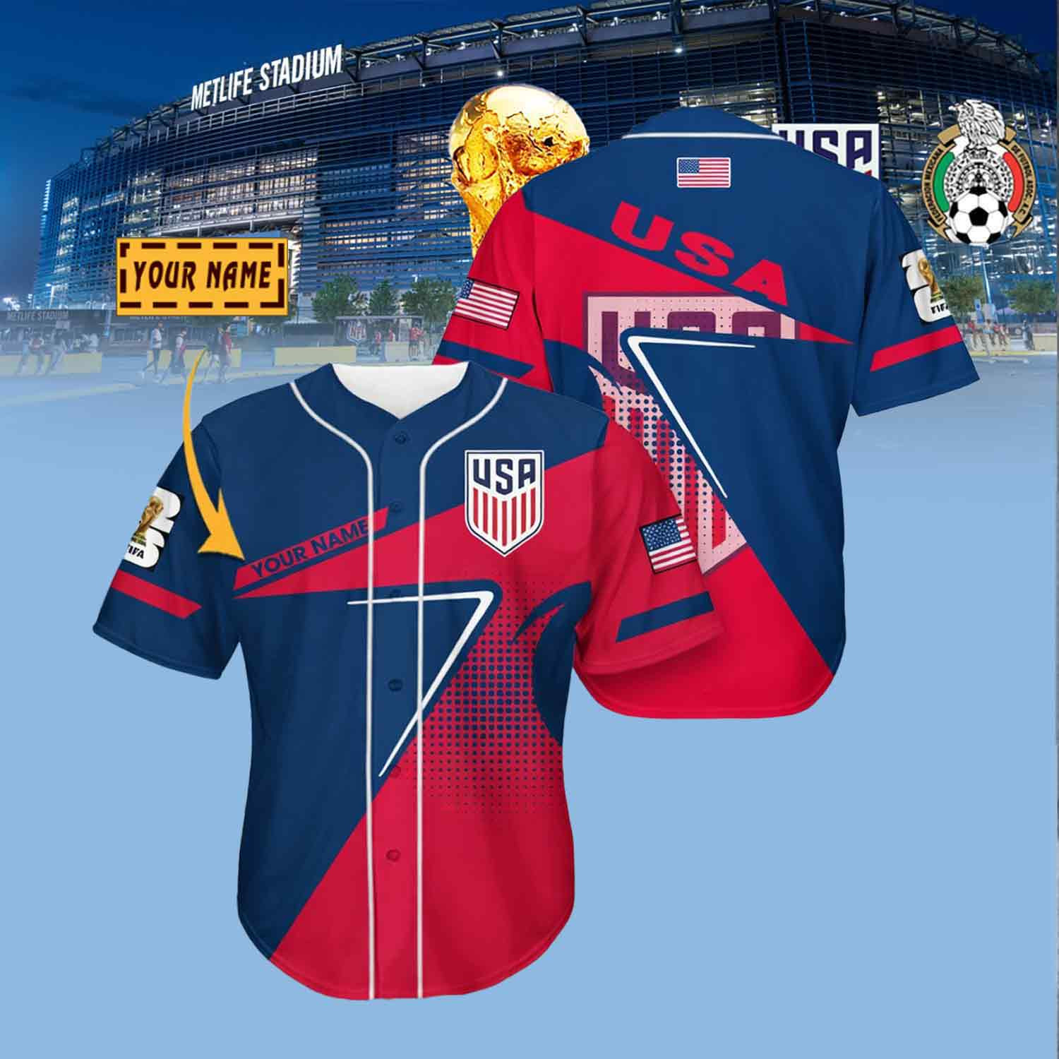 Custom USA National Team Jersey Shirt FIFA World Cup 2026 Apparel Best Gift For Father's Day