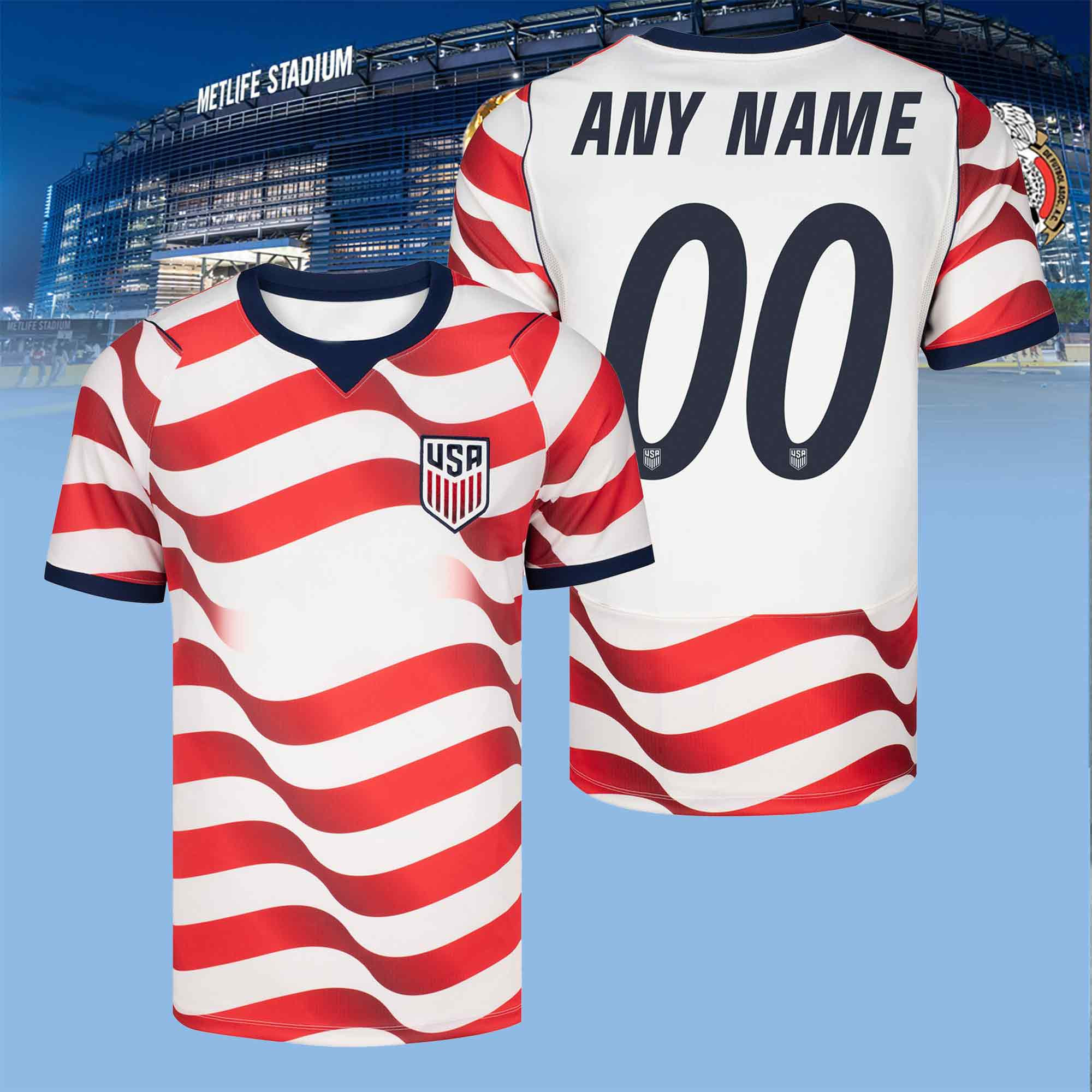Custom USMNT FIFA World Cup 2026 Jersey Shirt USA National Team Clothes Gifts For Dad