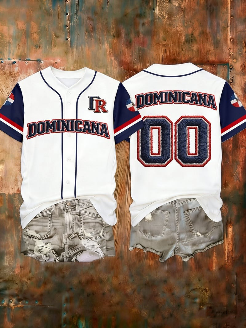 Custom Women's Dominican WBC Baseball Jersey Shirt World Baseball Classic 2026 Apparel