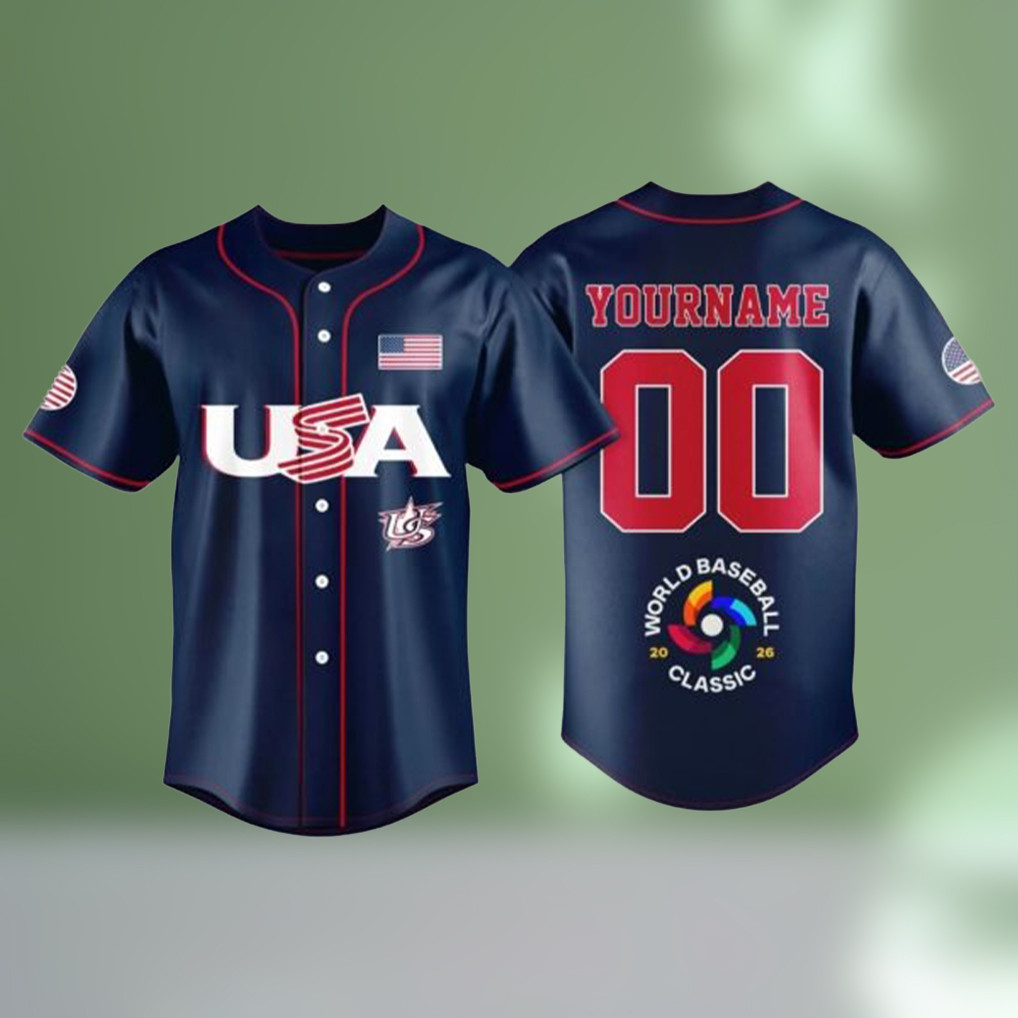 Custom World Baseball Classic 2026 USA Team Jersey Shirt Game Day Clothes Gift For Fans