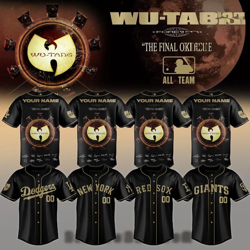 Custom Wu-Tang Clan X MLB Signature The Final Chamber Baseball Jersey 2026 Fan Merch Gifts