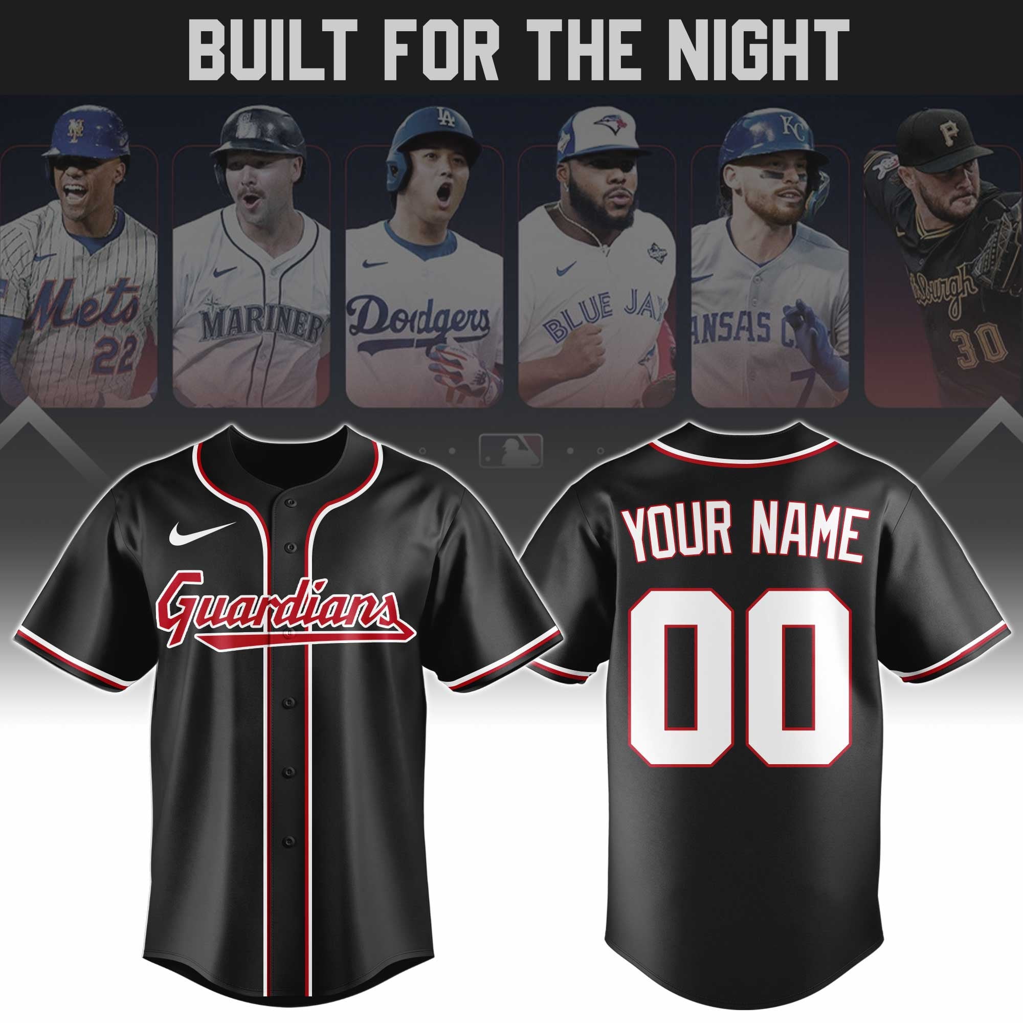 Customized Cleveland Guardians Baseball Jersey Guardians  Merch Baseball Fan Gift Ideas
