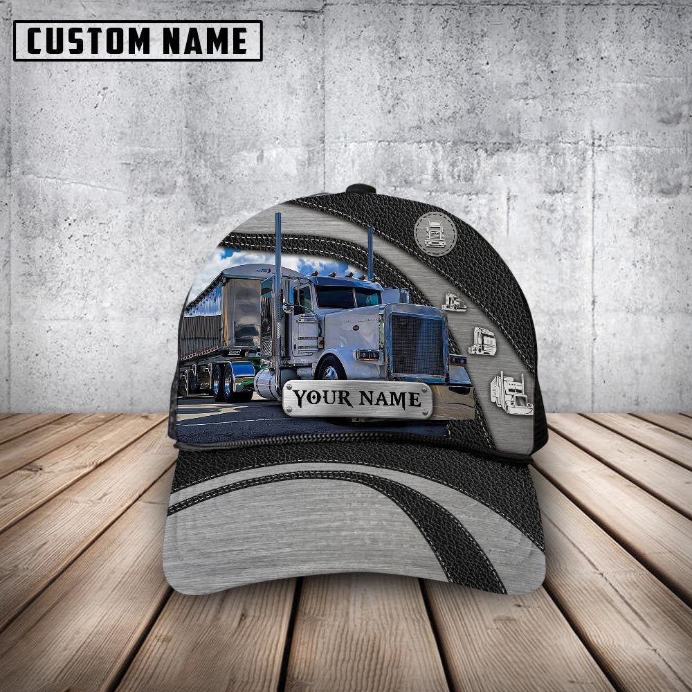 Customized Name Black And Dark White 02 Trucker Mesh Cap 2024 Farm Cap Farmer Baseball Cap Gift For Farmer