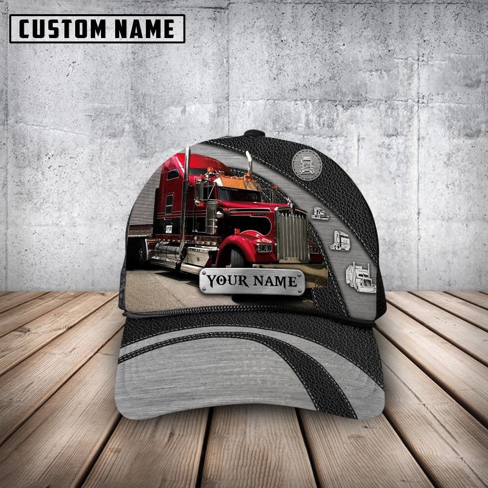 Customized Name Black And Red Trucker Mesh Cap 2024 Farm Cap Farmer Baseball Cap Gift For Farmer