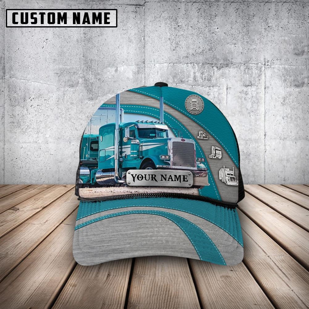 Customized Name Blue And Blue Trucker Mesh Cap 2024 Farm Cap Farmer Baseball Cap Gift For Farmer