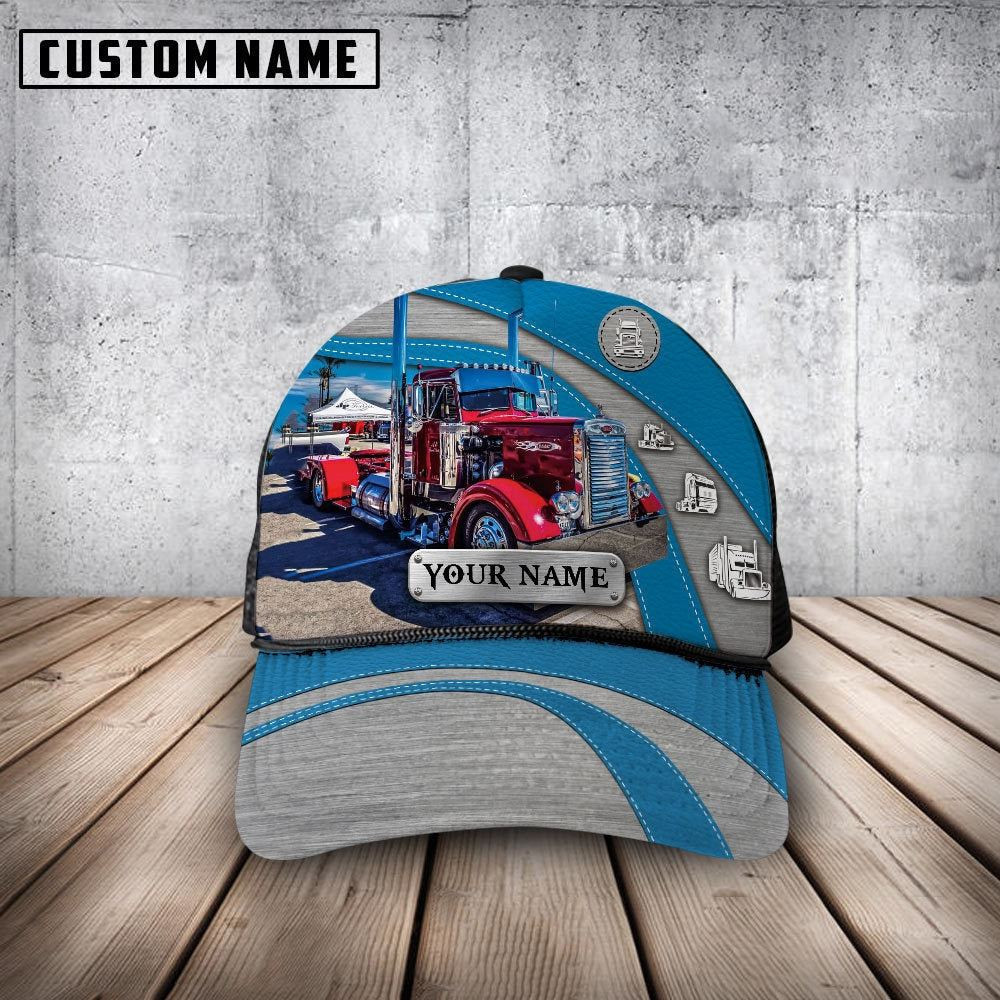 Customized Name Blue And Red Trucker Mesh Cap 2024 Farm Cap Farmer Baseball Cap Gift For Farmer Customized Name Blue And Red Trucker Mesh Cap 2024 Farm Cap Farmer Baseball Cap Gift For Farmer - Image 1