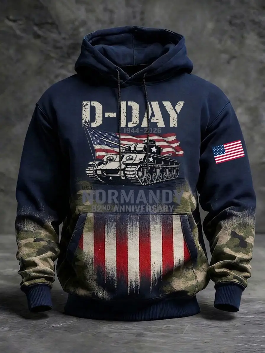 D-Day Normandy 82nd Anniversary Hoodie 1944 2026 WWII Normandy Memorial Clothing Gifts