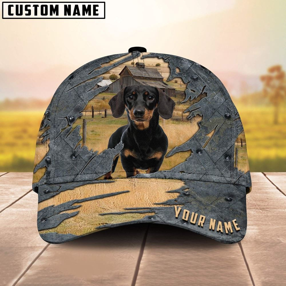 Dachshund Customized Name Cap Farm Cap Farmer Baseball Cap Gift For Farmer Dachshund Customized Name Cap Farm Cap Farmer Baseball Cap Gift For Farmer - Image 1
