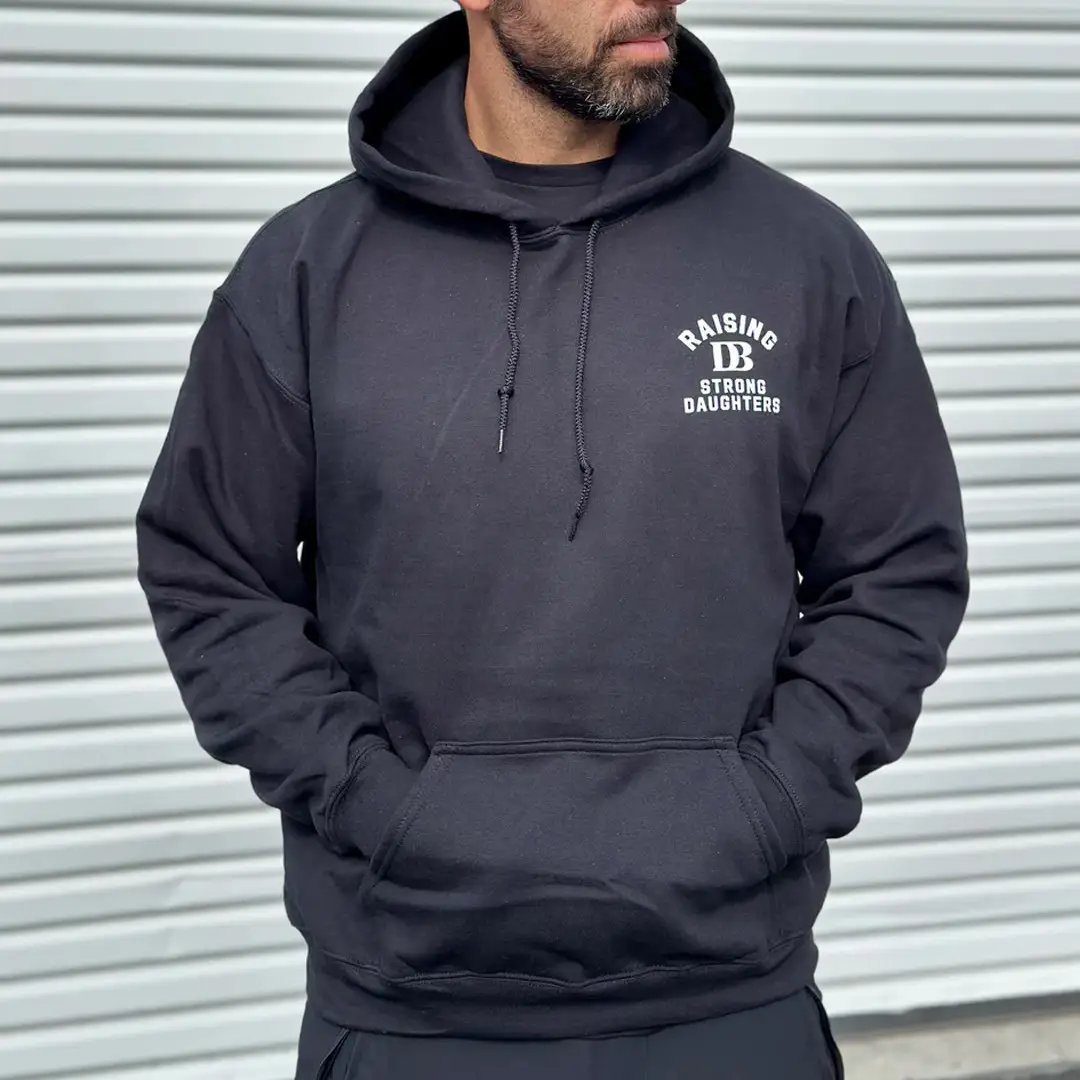 Dad Bob Merch Raising Strong Daughter Hoodie Best Father's Day Gift for Him