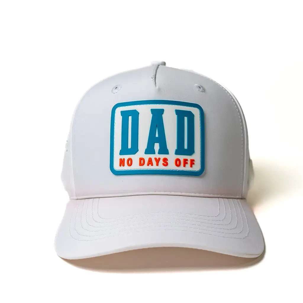 Dad No Days Off Hat Embroidered White Hat Gift Ideas For Dad -WearandDecor