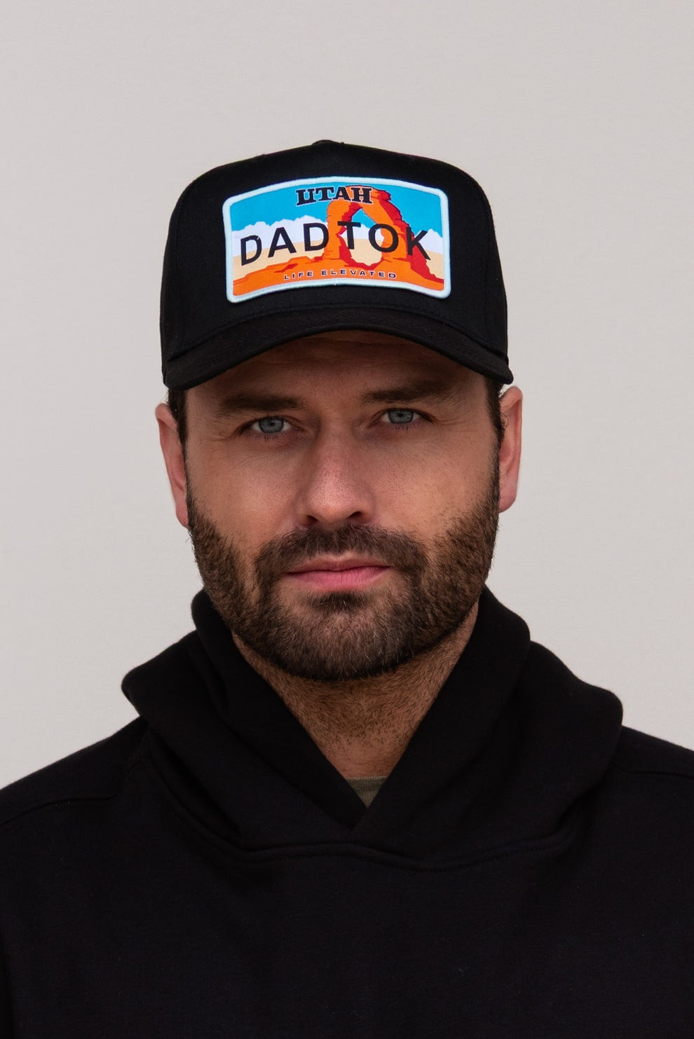 Dadtok Merch Utah Arches License Hat Life Elevated Cap Black Dadtok Merchandise Fan Gifts