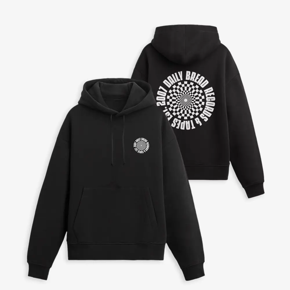 Daily Bread Checkered R&T Hoodie Daily Bread Apparel Music Gift For Electronic Music Lovers