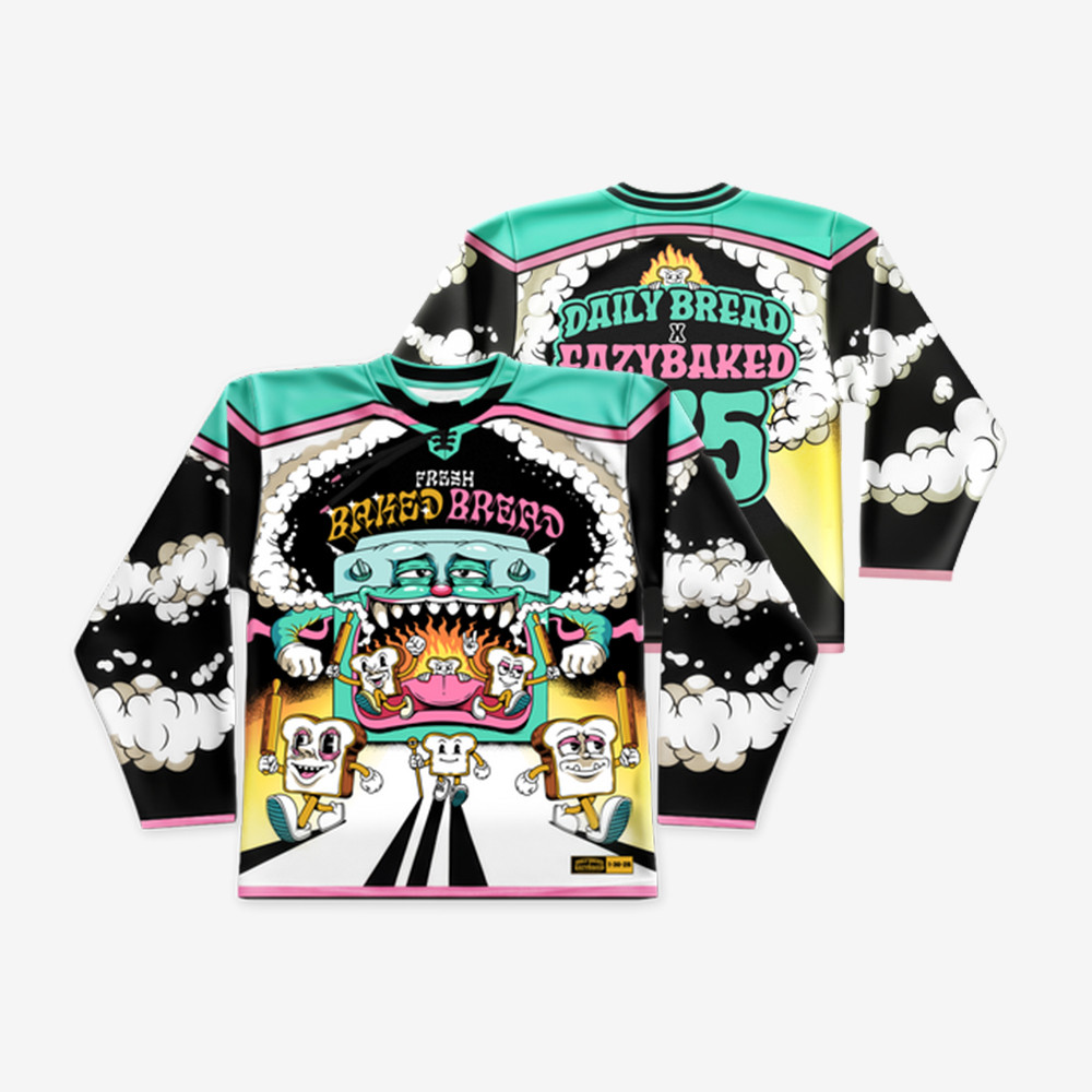 Daily Bread Fresh Basked Read Hockey Jersey Daily Bread Merch Gift For Electronic Music Lover Gift