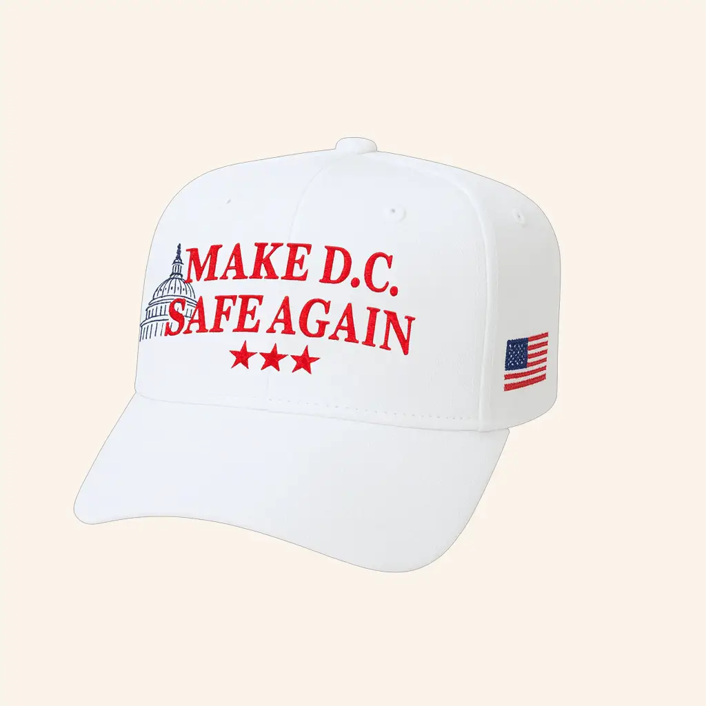 Daily Wire Merch Make DC Safe Again Hat Embroidered Gifts For Husband -WearandDecor Daily Wire Merch Make DC Safe Again Hat Embroidered Gifts For Husband -WearandDecor - Image 1