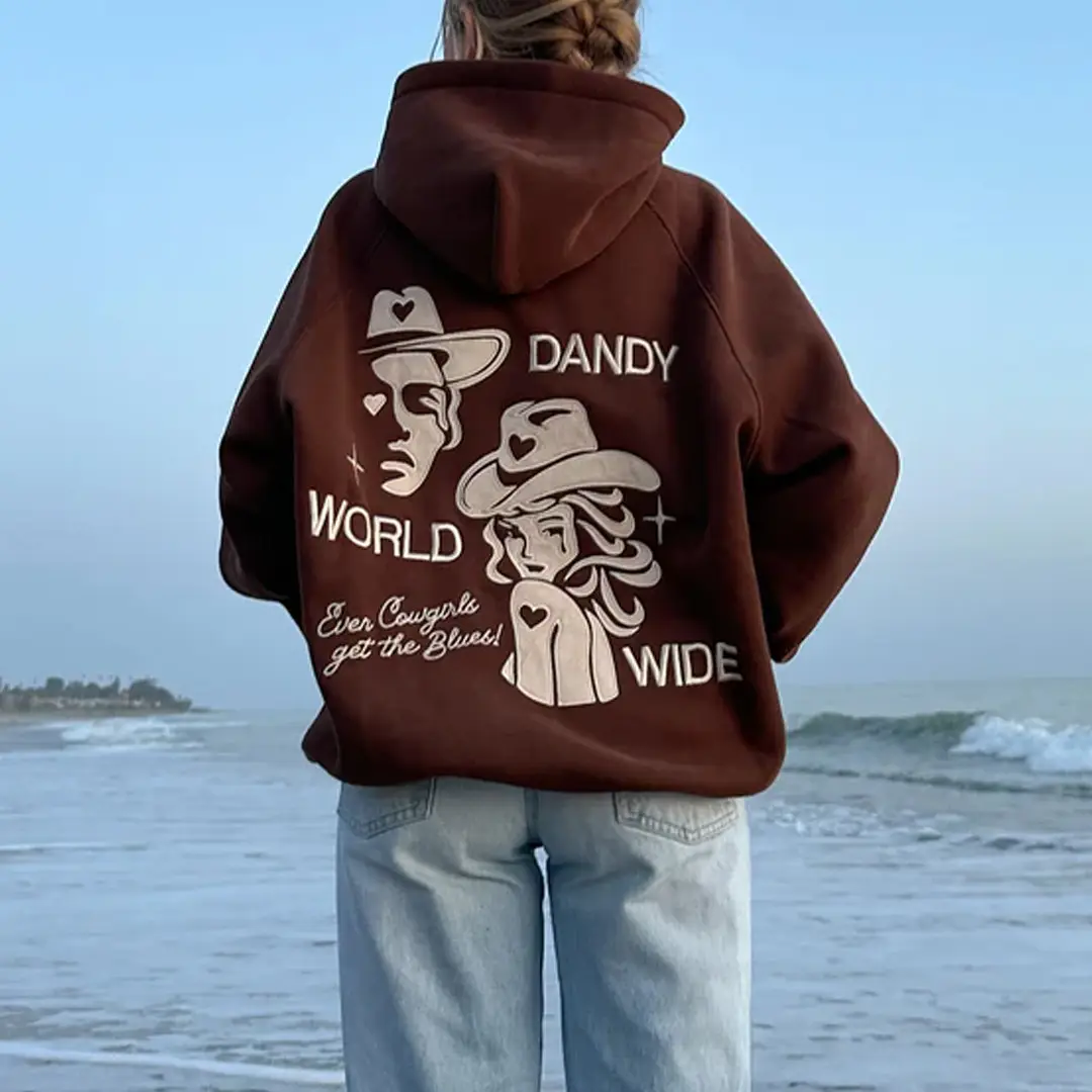 Dandy Worldwide Merch Cowgirl Hoodie Western Style Birthday Gift for Girlfriend