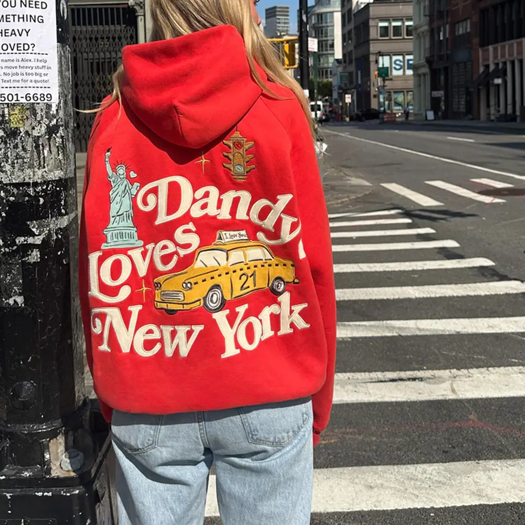 Dandy Worldwide Merch Dandy Loves New York Hoodie Birthday Gift for Bestie