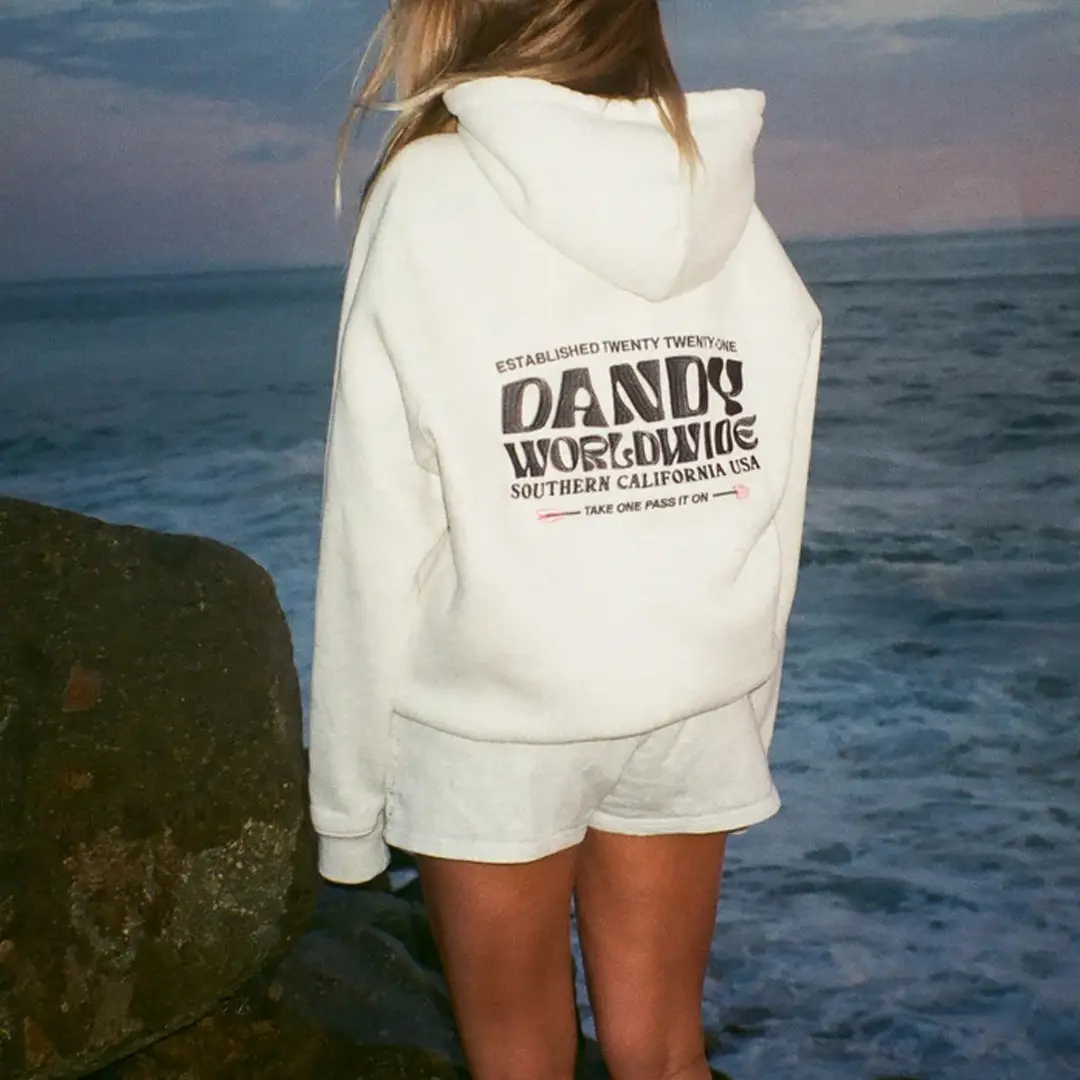 Dandy Worldwide Merch Heart on My Sleeve Hoodie Birthday Gift for Girlfriend