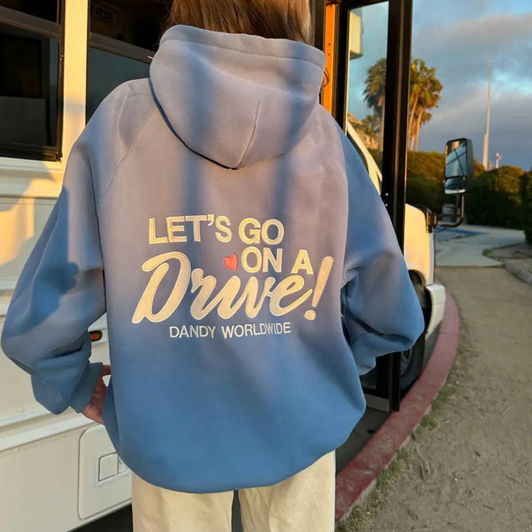 Dandy Worldwide Merch Let's Go on a Drive Hoodie Birthday Gift for Adventurer