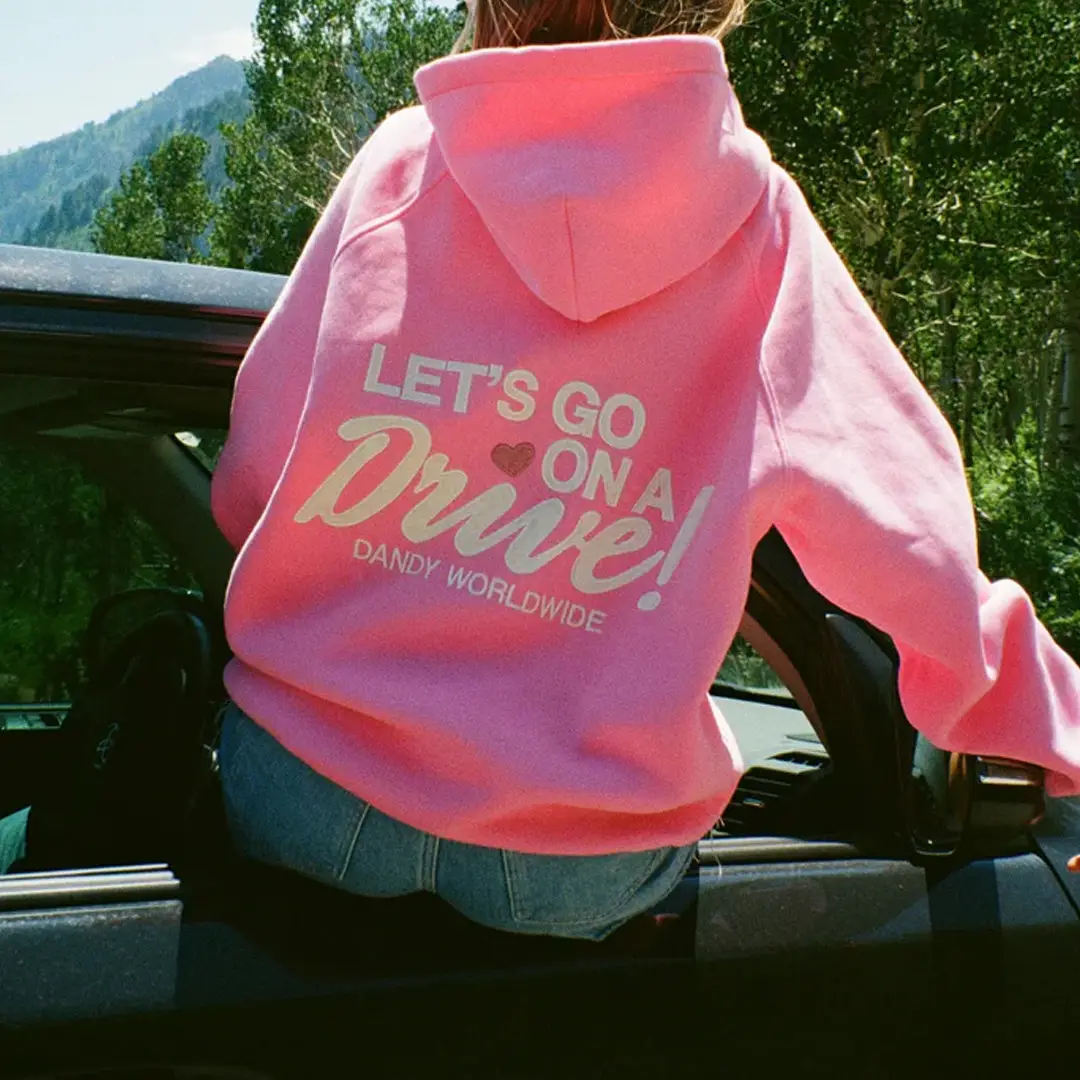 Dandy Worldwide Merch Let's Go on a Drive Hoodie Birthday Gift for Travelling Lovers