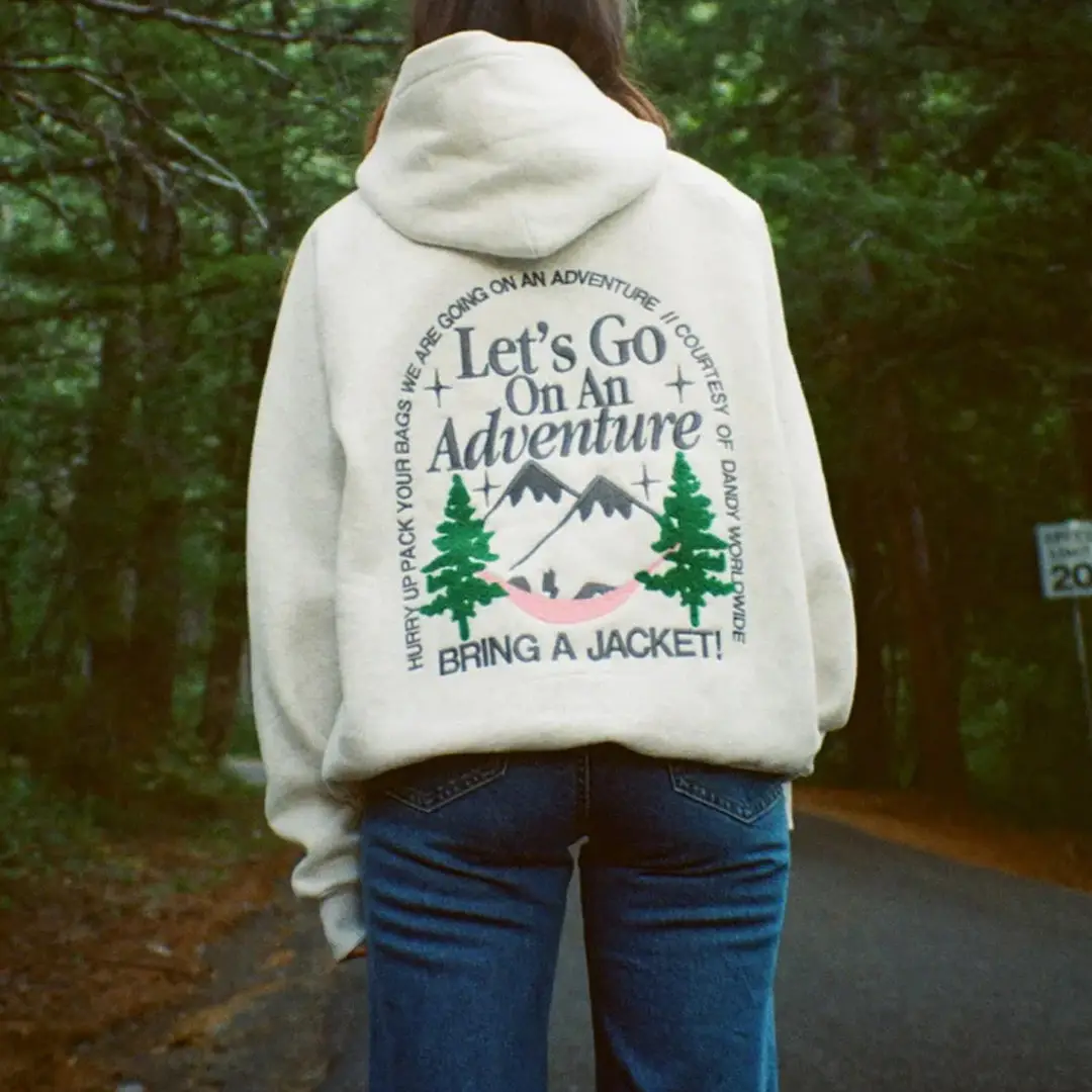 Dandy Worldwide Merch Let's Go On An Adventure Hoodie Birthday Gift for Daughter