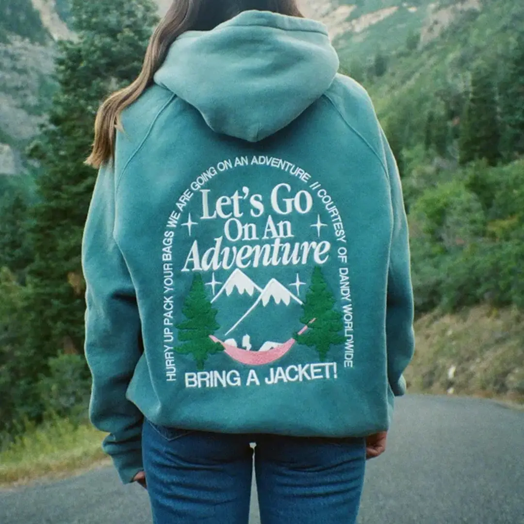 Dandy Worldwide Merch Let's Go On An Adventure Hoodie Gift for Camping Lovers
