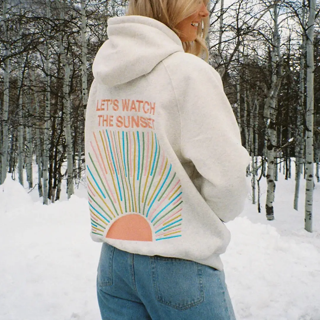Dandy Worldwide Merch Let's Watch the Sunset Hoodie Best Gift for Girlfriend Dandy Worldwide Merch Let's Watch the Sunset Hoodie Best Gift for Girlfriend - Image 1