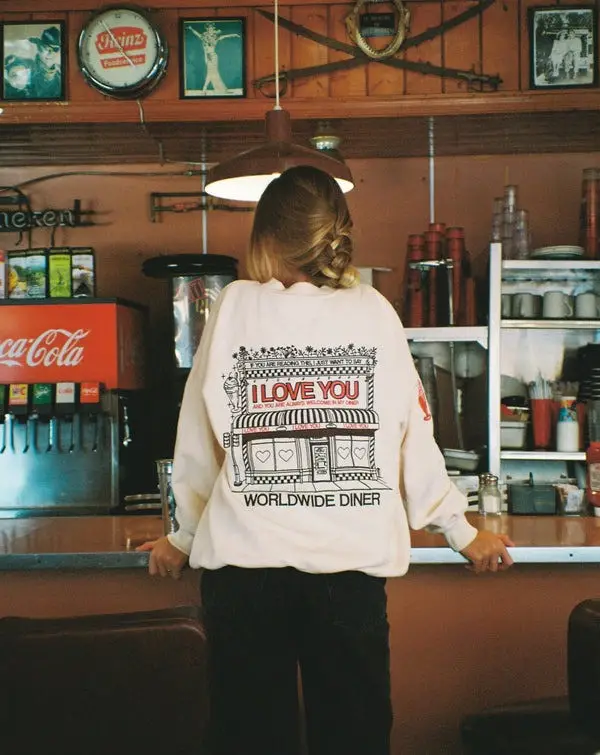 Danny Worldwide Merch Diner Staff I Love You Hoodie Best Birthday Gift For Her