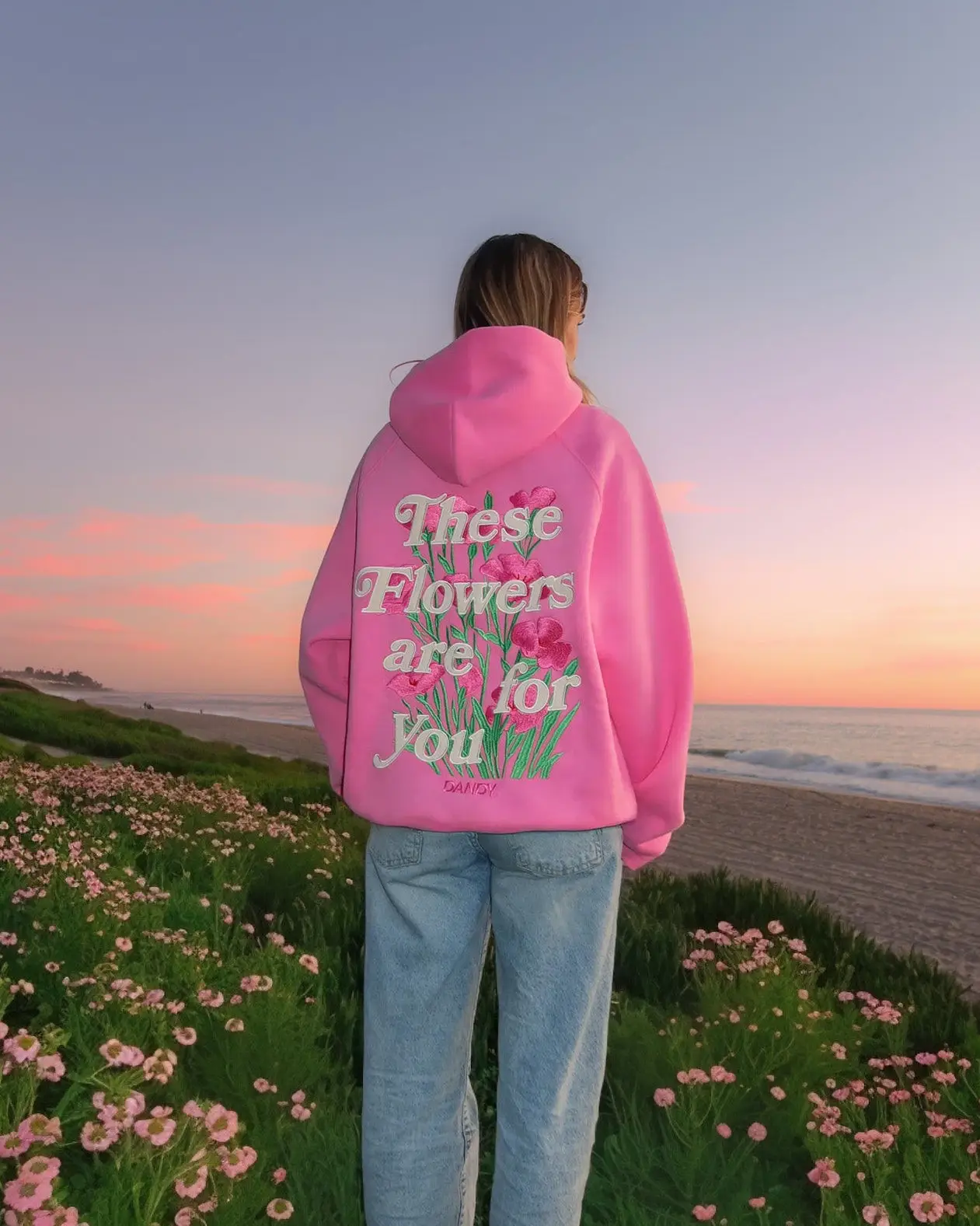 Danny Worldwide Merch These Flowers Are For You Hoodie Gift For Flower Lovers