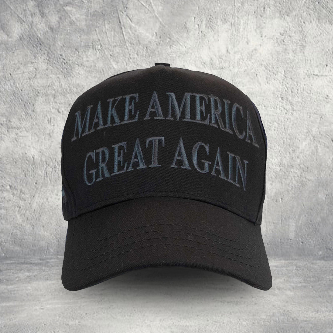 Dark MAGA Hat Embroidered 45 47 American Flag Graphic Hat Trump Store Items Gift Dark MAGA Hat Embroidered 45 47 American Flag Graphic Hat Trump Store Items Gift - Image 1