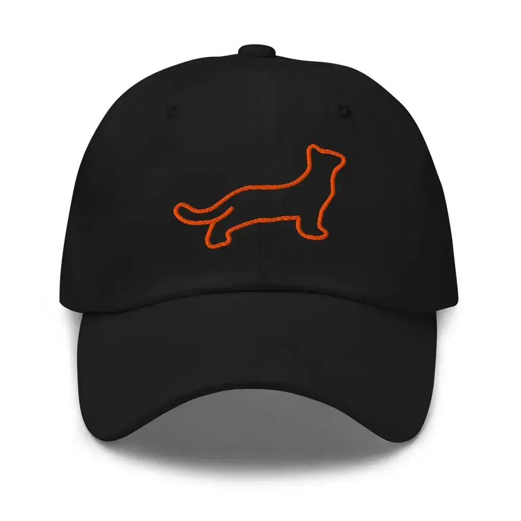 David Gilmour Merch Black Cat Embroidered Hat Unique Gifts For Husband -WearandDecor David Gilmour Merch Black Cat Embroidered Hat Unique Gifts For Husband -WearandDecor - Image 1