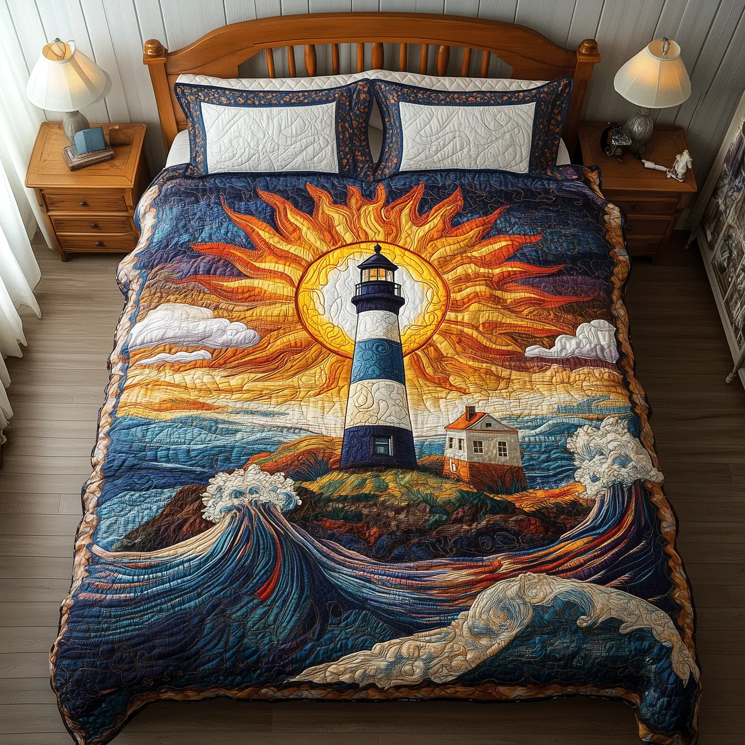 Daylight Watchtower Quilted Bedding Set Ultra-Soft Bedding Set for a Hotel-Like Experience Daylight Watchtower Quilted Bedding Set Ultra-Soft Bedding Set for a Hotel-Like Experience - Image 1