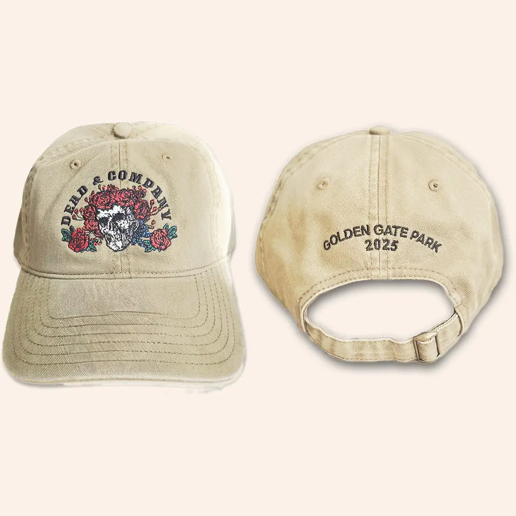 Dead And Company Merch Golden Gate Park Bertha Embroidered Hat Christmas Gift For Her -WearandDecor