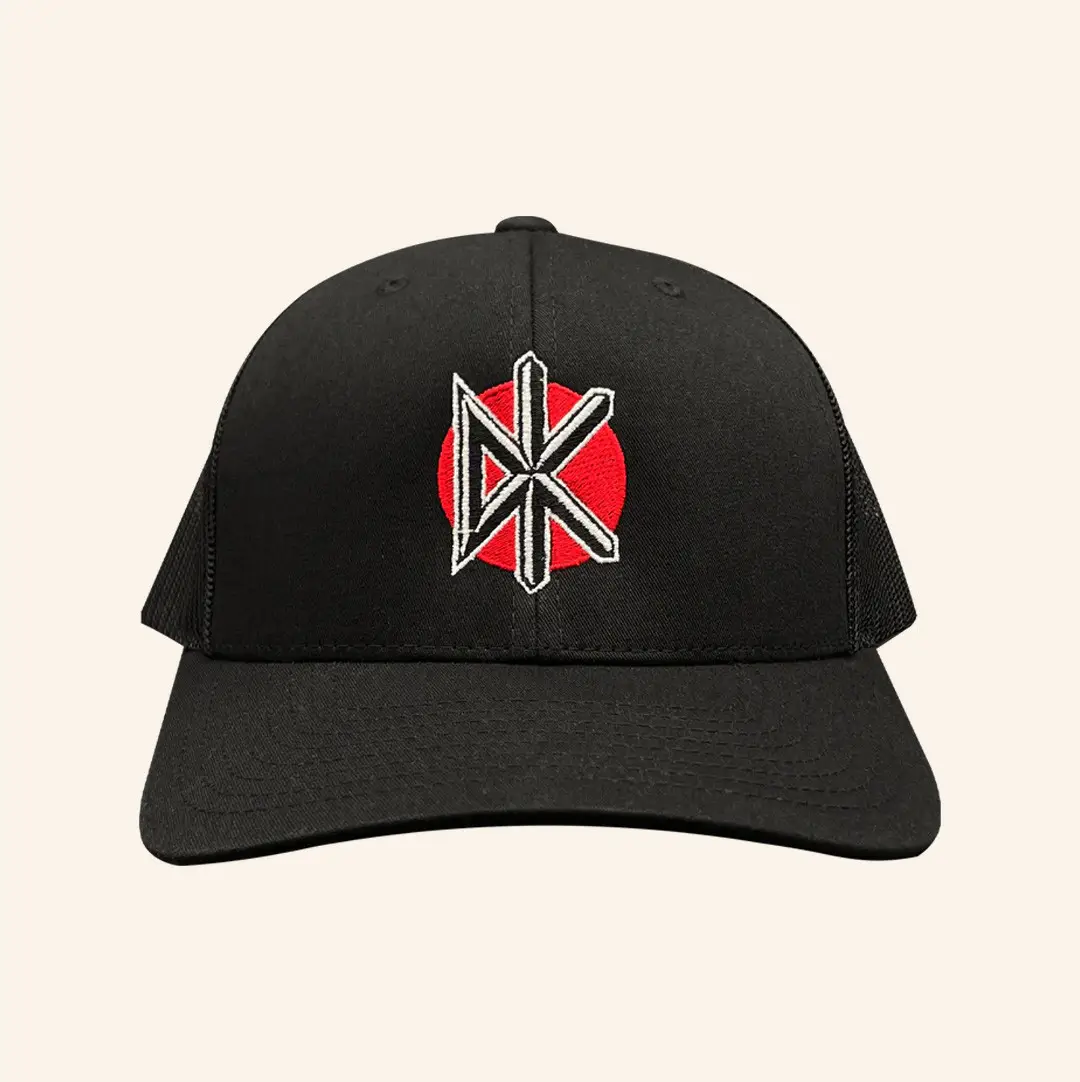 Dead Kennedys Merch Distressed DK Logo Trucker Hat Gift Ideas For Brother -WearandDecor
