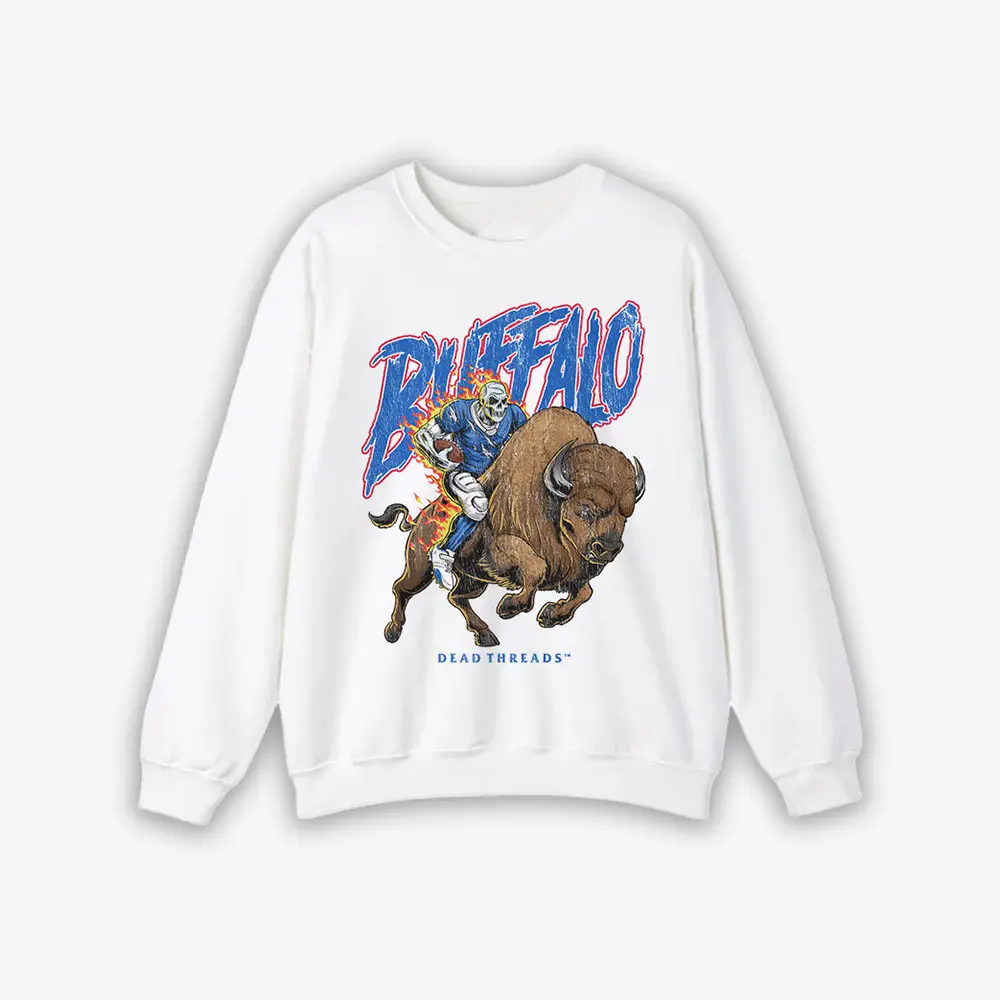 Dead Threads Merch Buffalo Football Sweatshirt Football Presents For Girlfriend