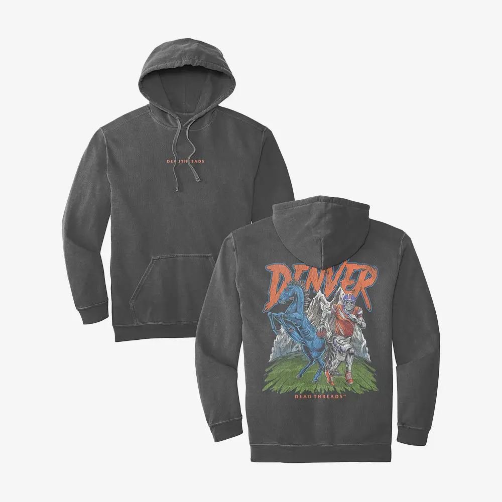 Dead Threads Merch Denver Football Hoodie Game Day Football Gifts For Enthusiasts