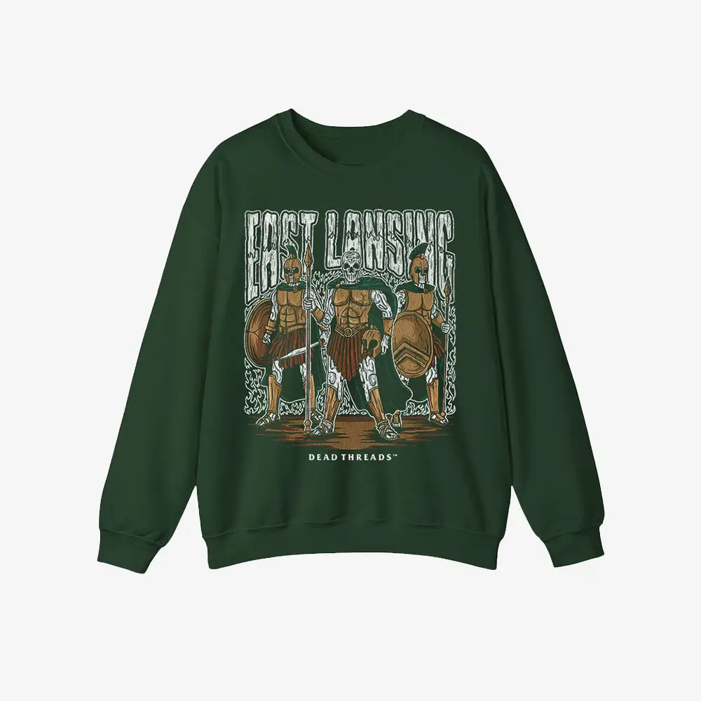 Dead Threads Merch East Lansing Sweatshirt Warrior Graphic Gifts For Enthusiasts Dead Threads Merch East Lansing Sweatshirt Warrior Graphic Gifts For Enthusiasts - Image 1