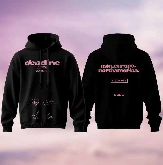 Deadline World Tour Signature Blackpink Hoodie Blackpink Merch Best Gift For Boyfriend