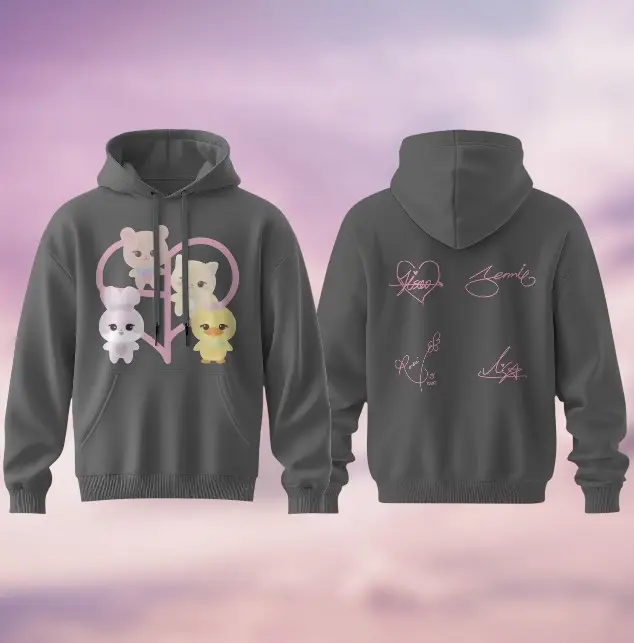 Deadline World Tour Signature Hoodie Kpop Music Merch Blackpink Lover Gifts