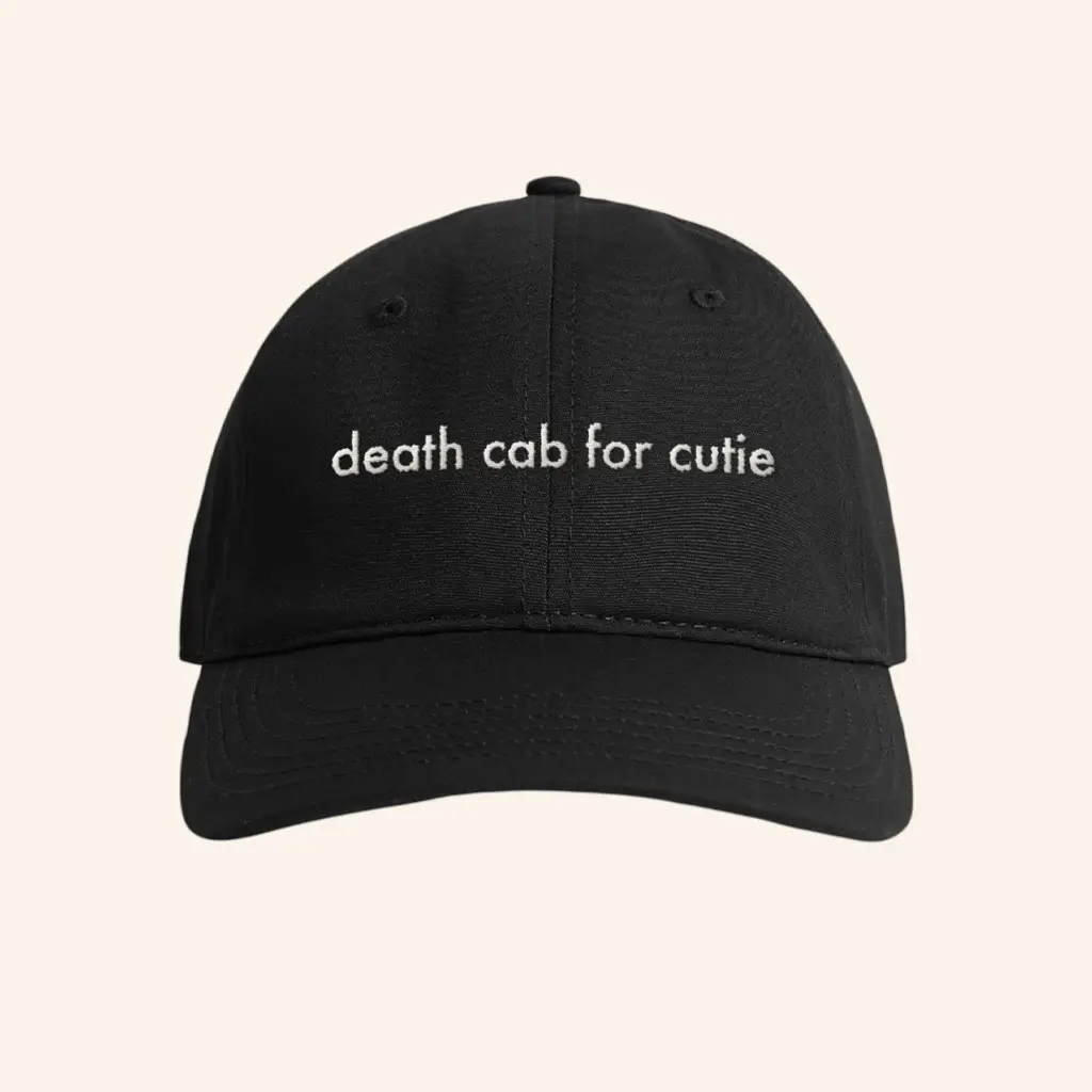 Death Cab For Cutie Merch DCFC Text Embroidered Hat Gifts For Him - WearandDecor Death Cab For Cutie Merch DCFC Text Embroidered Hat Gifts For Him - WearandDecor - Image 1