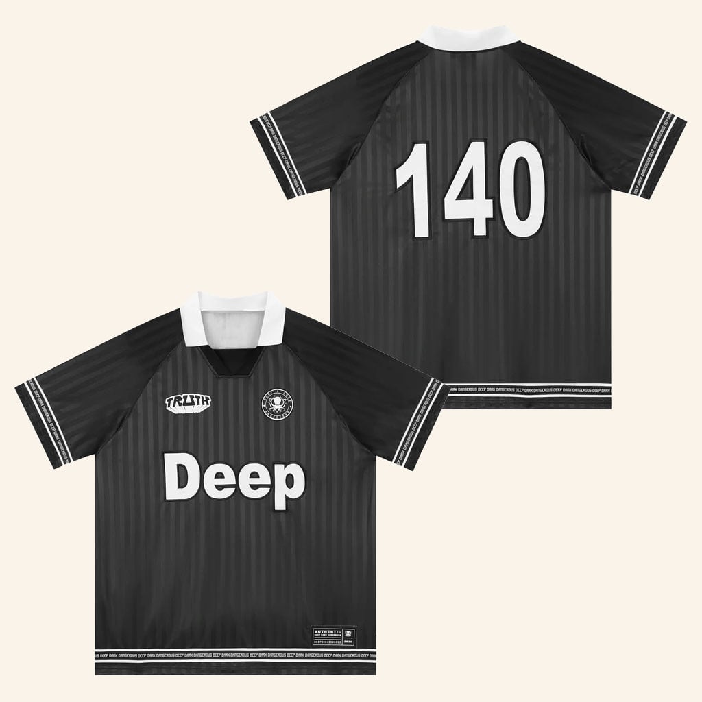 Deep Dark And Dangerous Merch Black Deep Collar Jersey 140 DDD SHOP Gifts For Brother - WearandDecor